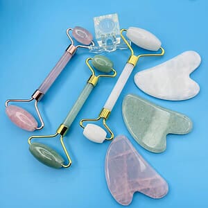 Jade Roller and Gua Sha Facial Tool Set