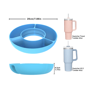 BPA Free Silicone Snack Platter for 40oz Tumbler