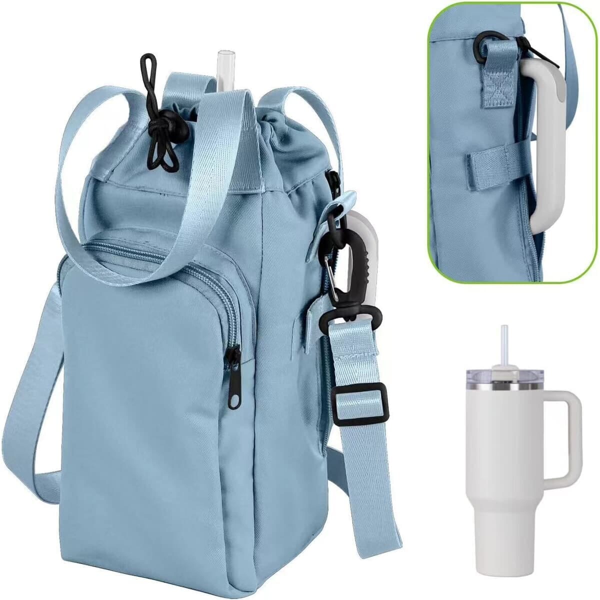 Water Bottle Holder with Strap