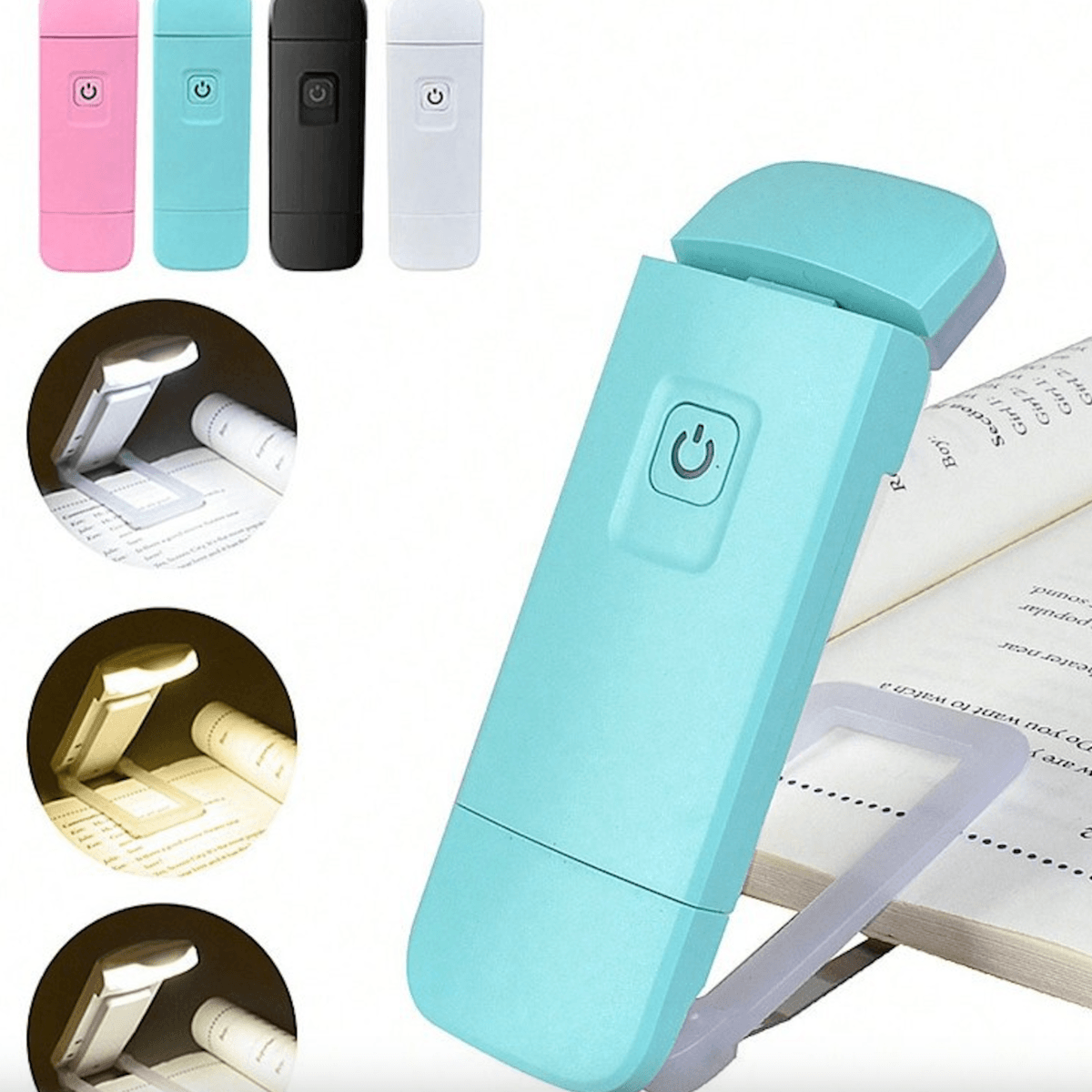LED Mini USB Charging Eye-protecting Folding Book Holder Lamp