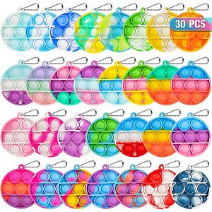 Push Pop Bubble Shape Keychain
