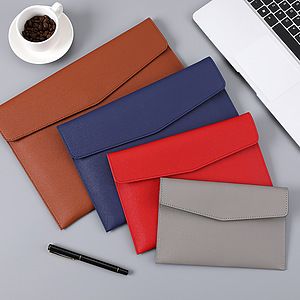 PU Leather A4 File Envelope Document Bag