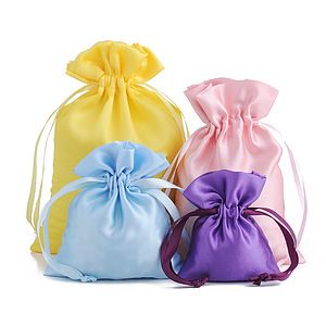 Jewelry Bags With Ribbon Handles