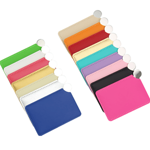 Pocket Mirror with Leather Cover
