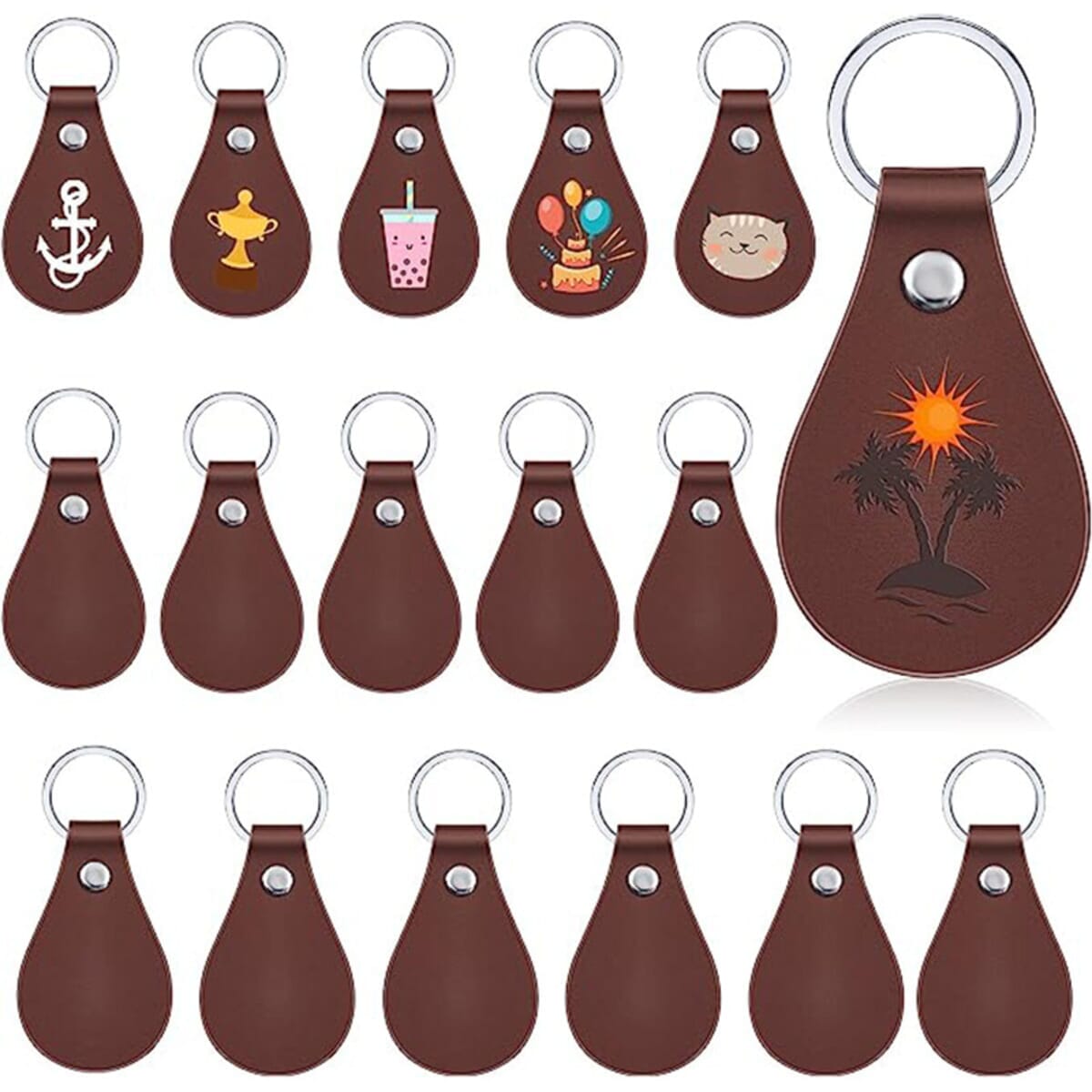 PU Leather Keychains