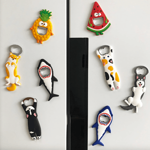 Cartoon Custom Bottle Opener Magnet