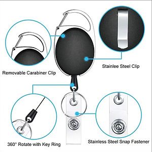 Multifunctional Retractable Keychain