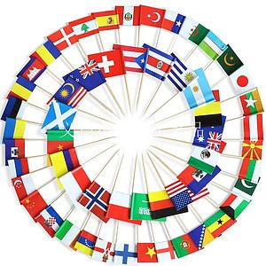 Custom Full Color Imprint Toothpick Flag