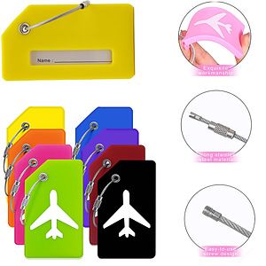 Silicone Airplane Luggage Tag