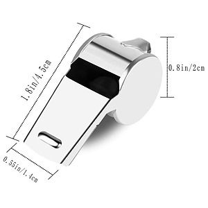 Stainless Steel Whistles with Lanyard