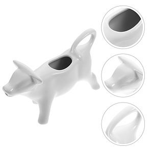 50ML White Cows Sauce Pitcher