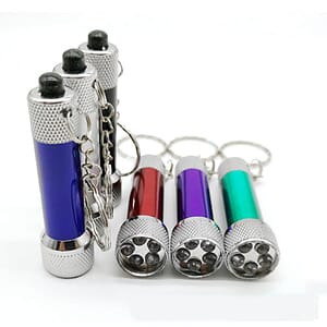 5 LED Aluminum Flashlight Keychain
