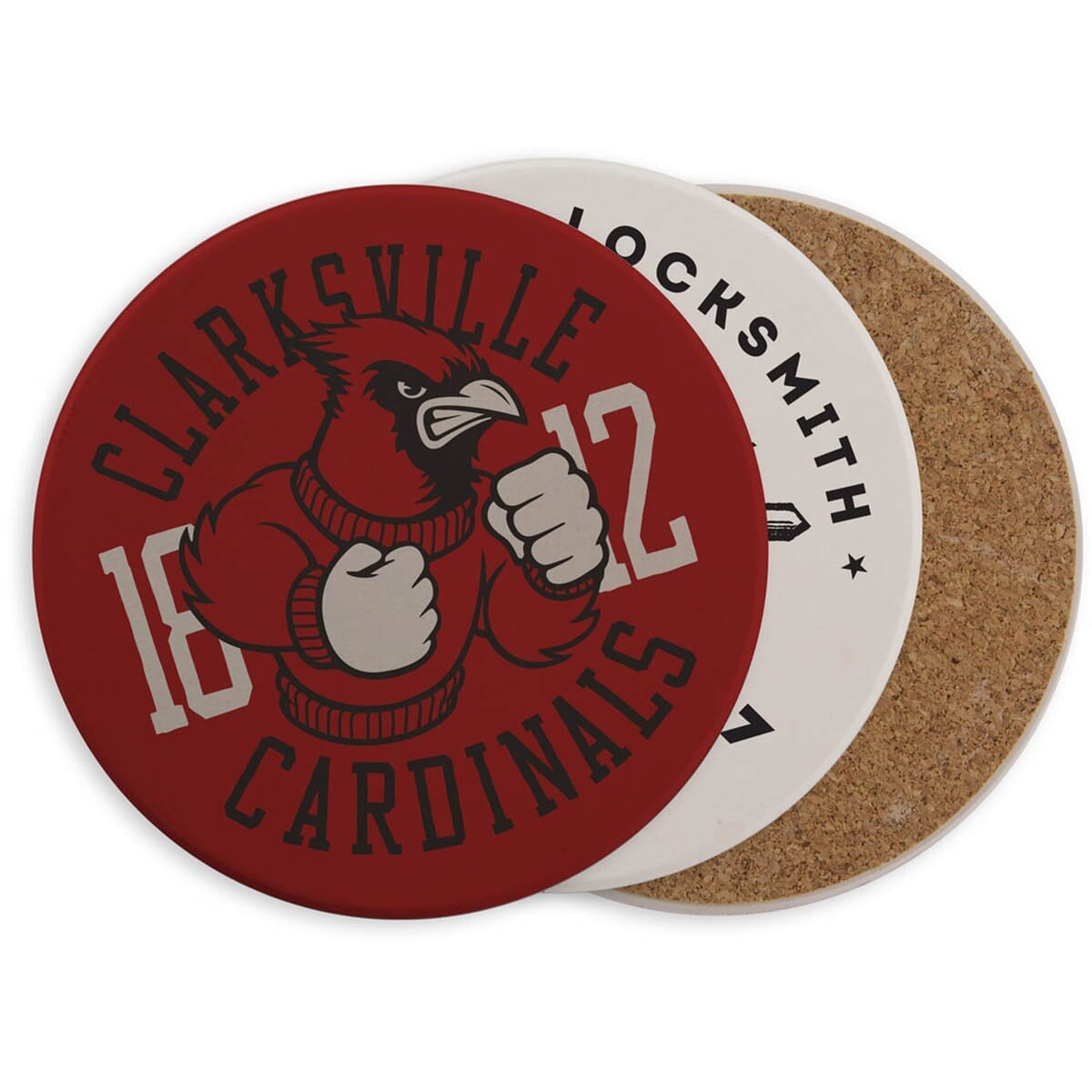 Round Coaster with Cork Base