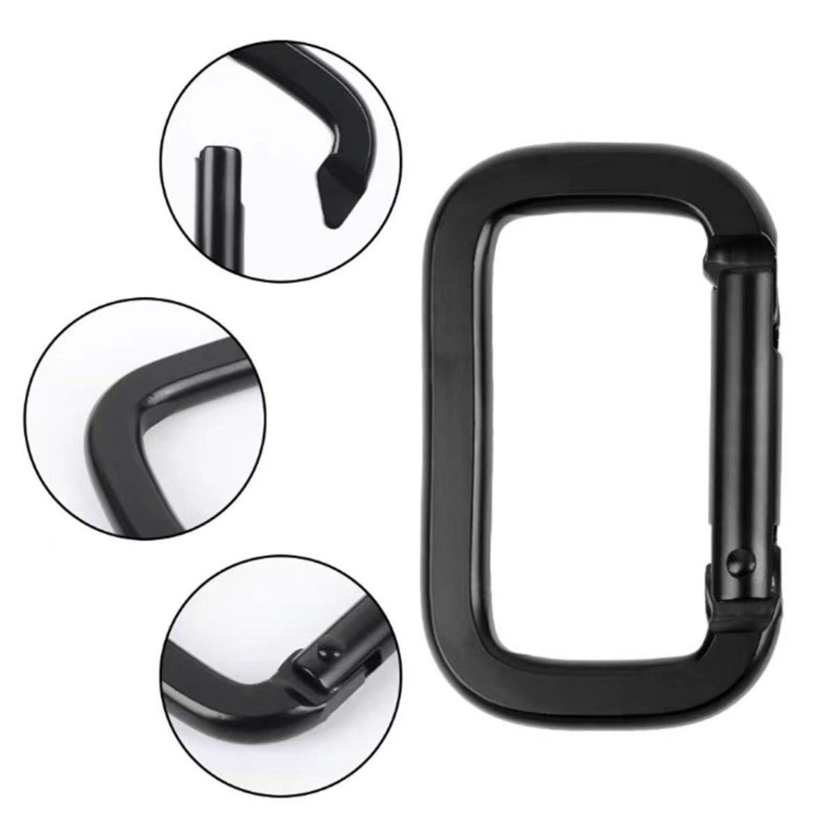 D Character Aluminum Alloy Mountaineering Buckle
