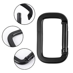 D Character Aluminum Alloy Mountaineering Buckle