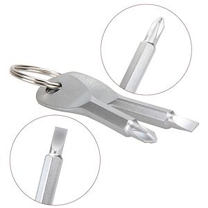 2pcs Mini Portable Multifunction Keychain Screwdriver Gadget