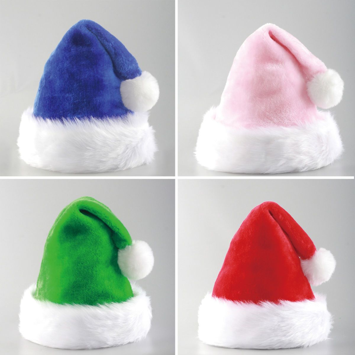 Unisex Velvet Comfort Extra Thicken Santa Xmas Hat