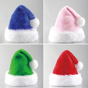 Unisex Velvet Comfort Extra Thicken Santa Xmas Hat