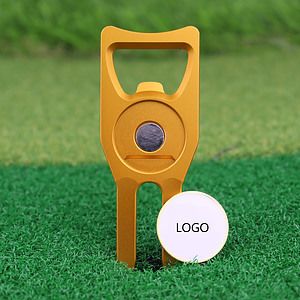 Golf Divot Repair Tool With Bottle Opener
