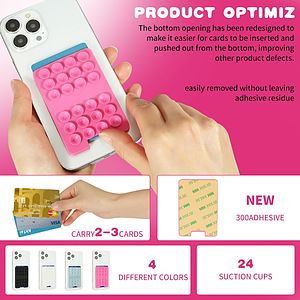 24-Suction Silicone Suction Phone Case Adhesive Mount