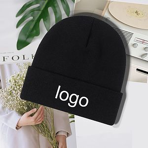 Embroidery Winter Beanie Hat