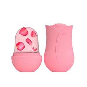 Rose Face Ice Grid Facial Roller Apply