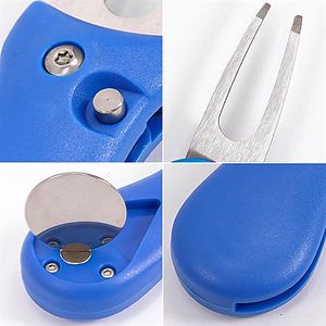 Foldable Golf Divot Tool With Magnetic Pop-up Button