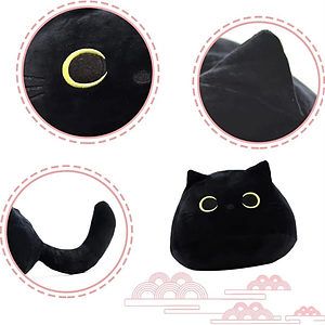 Soft Black Cat Plush Toy