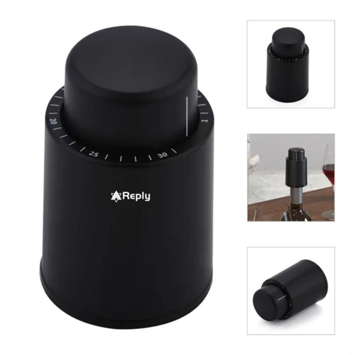 Custom Reusable Real Vacuum Wine Bottle Stoppers Preserver