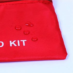 First Aid Kit Case Red Small Travel Bag
