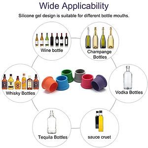 Reusable Silicone Wine Bottle Cover Beer Cap Stopper