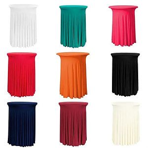 Cocktail Tablecloths With Skirt Ruffles