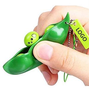Squeeze Soybean Stress Relieving Keychain Fidget Toy