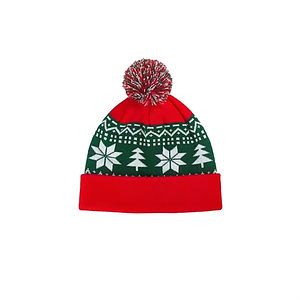 Christmas Beanie Hat Winter Knitted Crochet