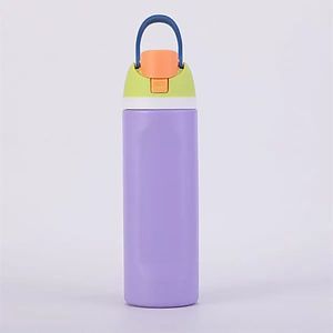 24oz Stainless Steel Water Bottle with Straw