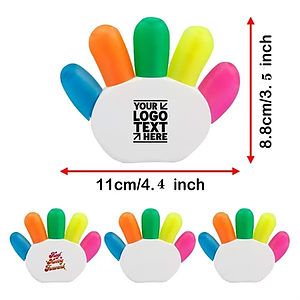 Palm-shaped Five-color Highlighter