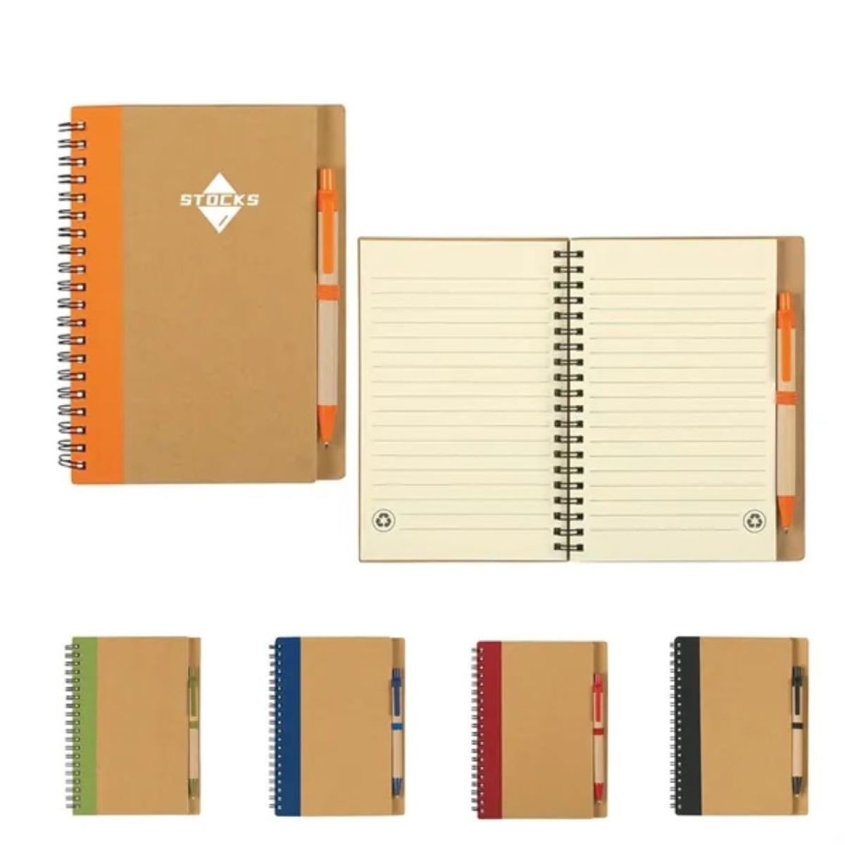 Kraft Paper Notebook with Pen