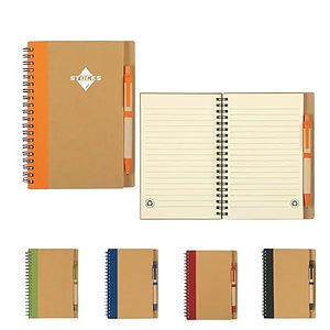 Kraft Paper Notebook with Pen