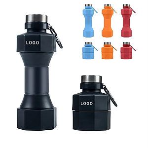 Foldable Silicone Dumbbell Water Bottle