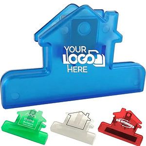 4" House Shaped Bag Clip