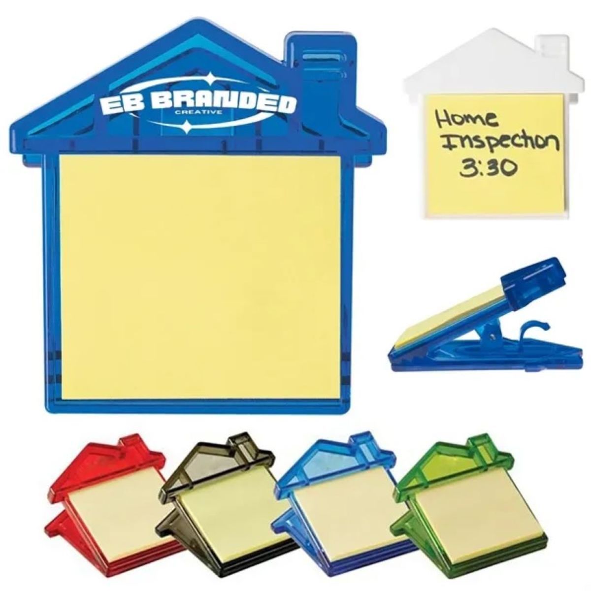 House Shaped Magnet Clip w/Sticky Notes