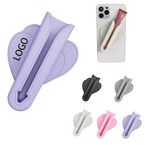 Silicone Lipstick Lip Balm Phone Back Clip