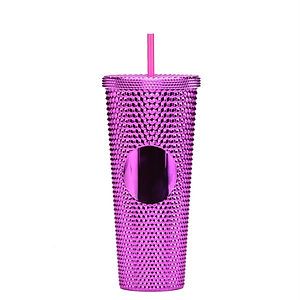 24oz Studded Tumbler with Leak Proof Lid and Straw