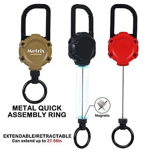 Retractable Magnetic Carabiner Keychain Clip