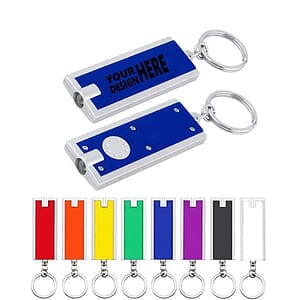 Rectangular LED Light Keychain