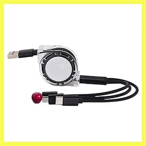 Multi Charging Cable 3A 3 in 1 Retractable Cord USB