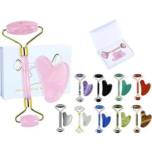 Gua Sha Set Jade Facial Roller Tool