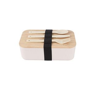 Wheat Straw Bento Box with Utensils