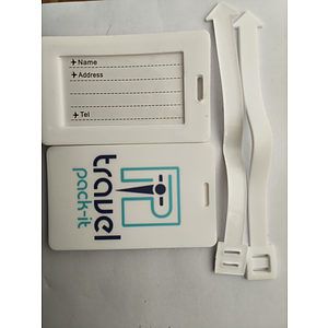 2D Soft Rubber Luggage Tag