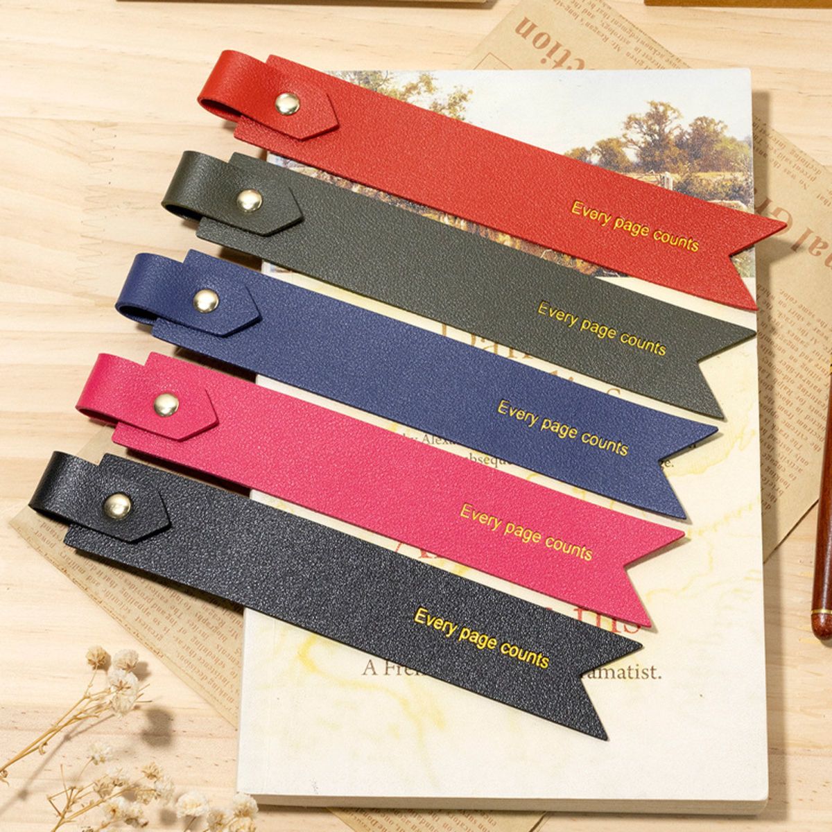 High-grade Leather Bookmark